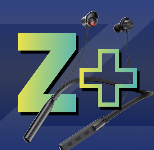 Z+ Prime Neckband – 200H Battery, Flexible Design, Extra Bass & HD Calling