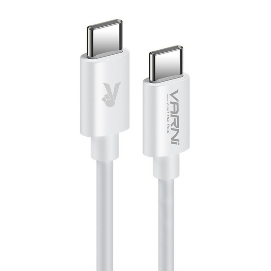 65W PD Type-C to Type-C fast charging cable for laptops, tablets, and smartphones.