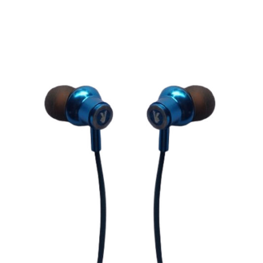 Close-up view of Type-C Magnetic Earphones with silicon wire and HD mic