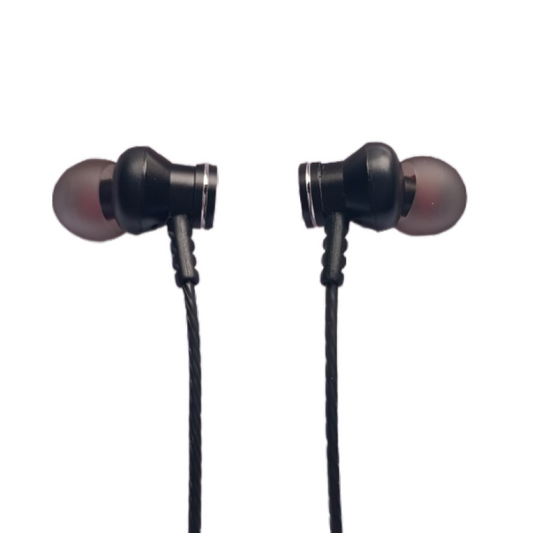 Magnetic 3.5mm Jack Earphones with Extra Bass and HD Mic – Tangle-Free Design