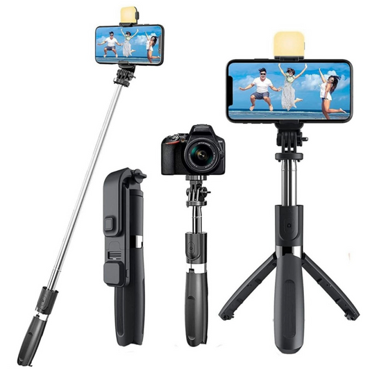 Stable and adjustable selfie stick with an anti-slip grip for professional-quality photos.