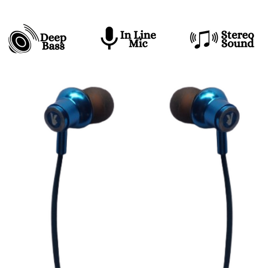 Type-C wired earphones featuring HD mic and deep bass audio